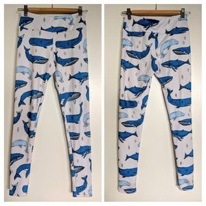 Society 6 Leggings - Whale Pattern Sz. XS